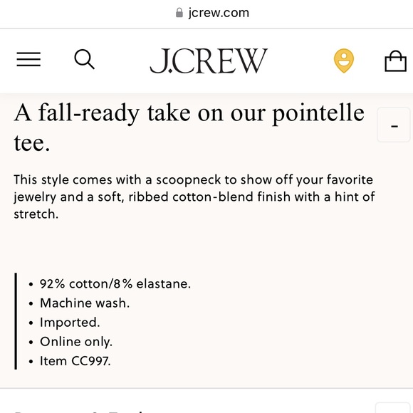 J Crew Pointelle Stripe Tee - Picture 5 of 5